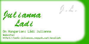julianna ladi business card